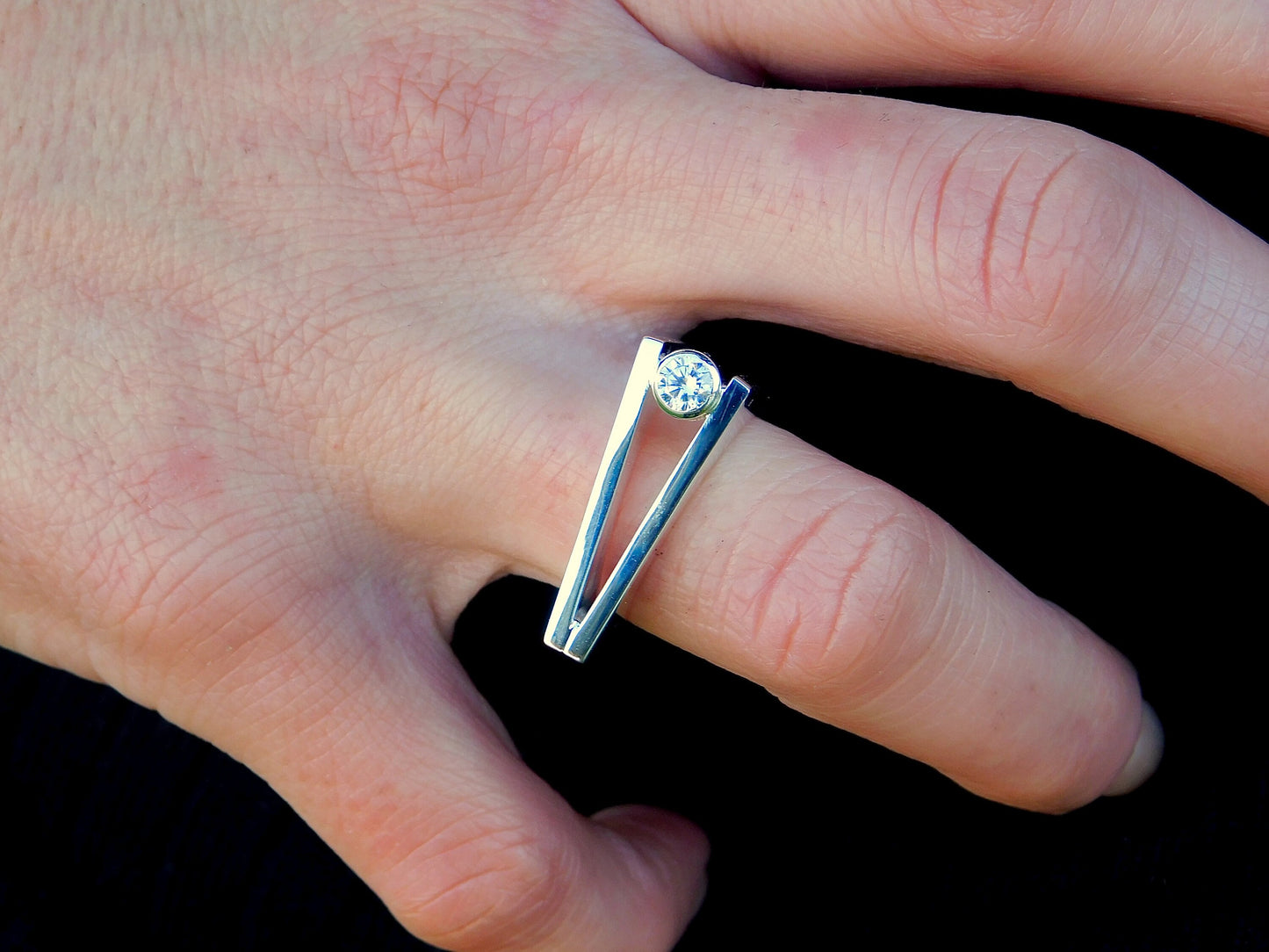 Solitaire Ring: Alternate Engagement Ring For Women, Moissanite Promise Ring