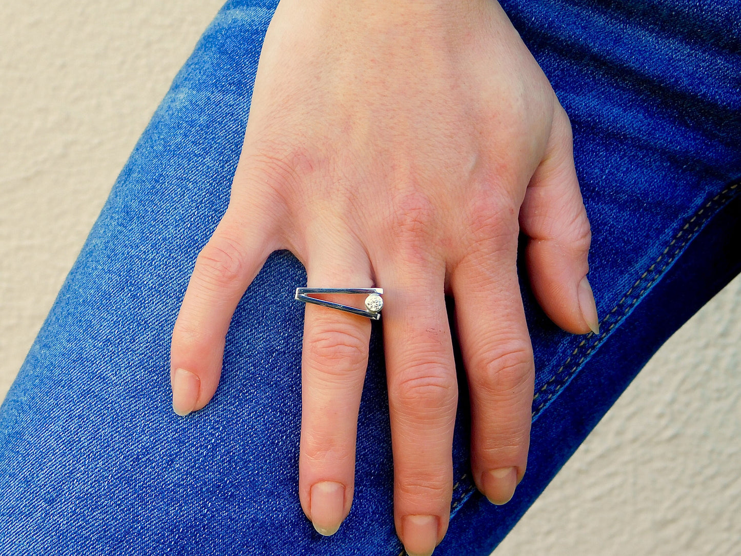 Solitaire Ring: Alternate Engagement Ring For Women, Moissanite Promise Ring