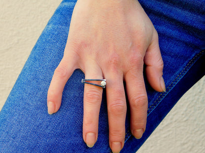 Solitaire Ring: Alternate Engagement Ring For Women, Moissanite Promise Ring