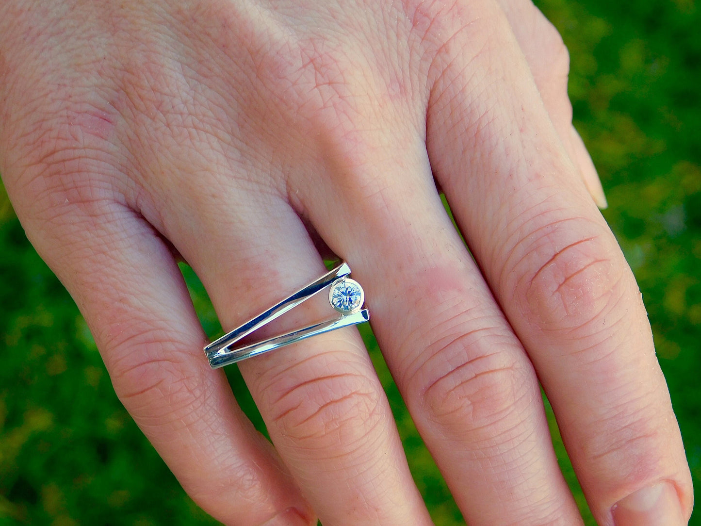 Solitaire Ring: Alternate Engagement Ring For Women, Moissanite Promise Ring