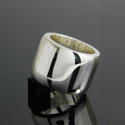 Heavy Band Ring: Chunky Silver Wedding Band, Statement Jewelry