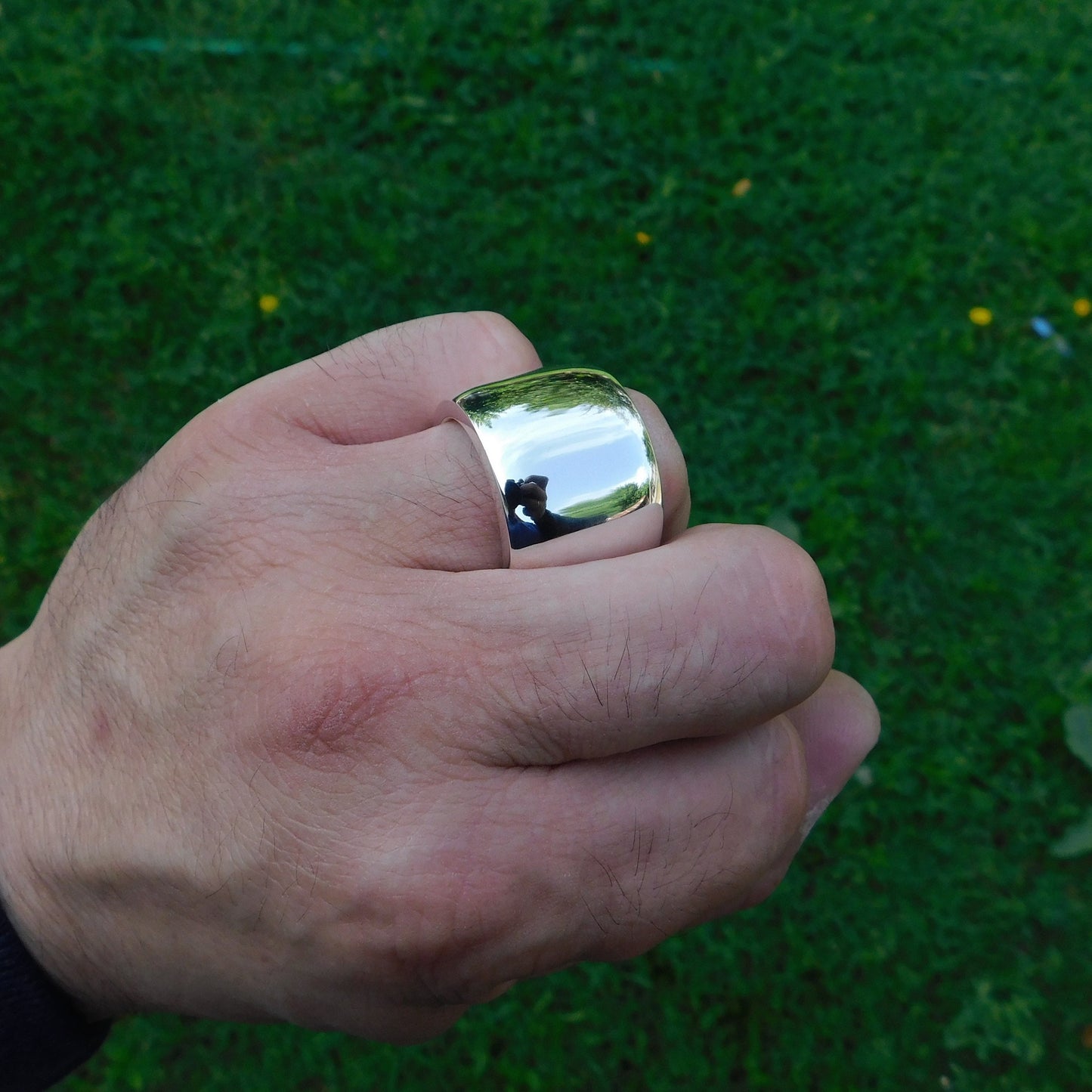 Heavy Band Ring: Chunky Silver Wedding Band, Statement Jewelry