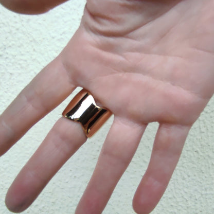 Gold Dome Statement Ring: Oversized Cocktail Ring