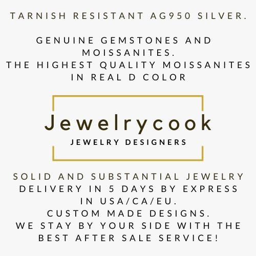 Chunky Silver Wedding Band: Moissanite Ring, Bar Ring Silver AG 950