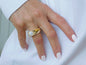 Statement Ring For Women: Silver Square Band, Contemporary Design