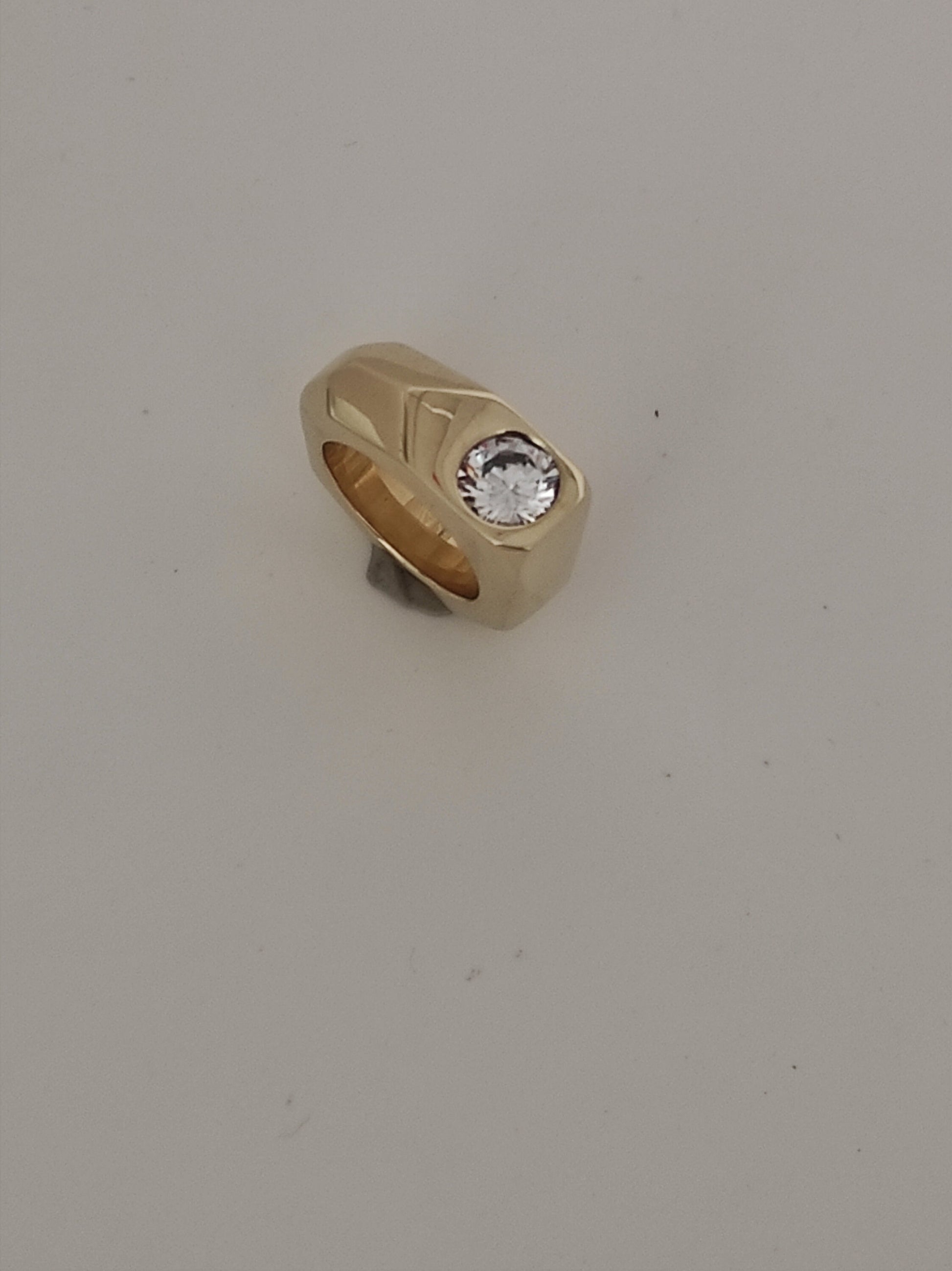 Statement Ring: Origami Design, Gold Square Band, Elisa Kuno Jewelry