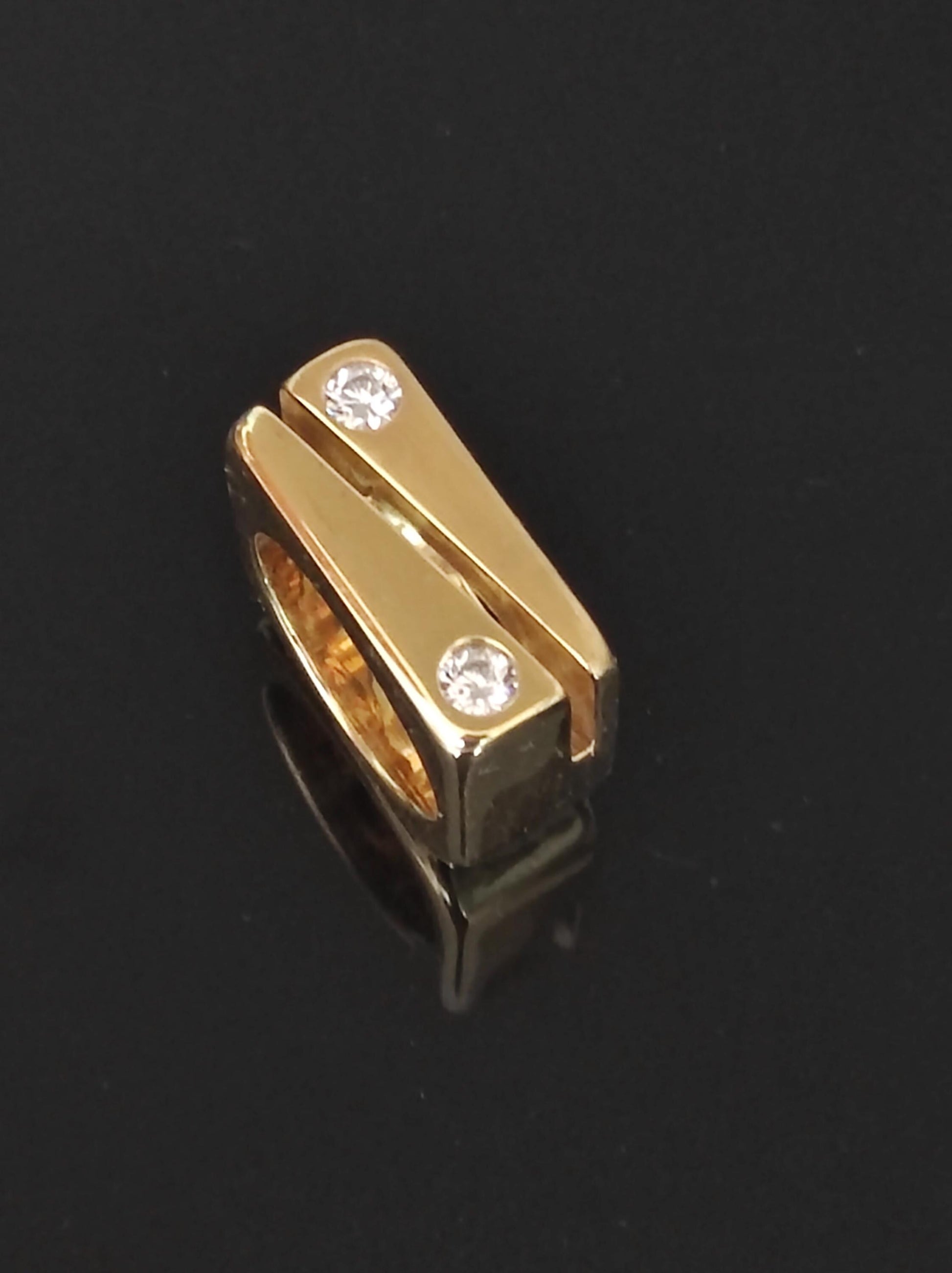 Yin Yang Ring: Cubic Zirconia Statement Ring