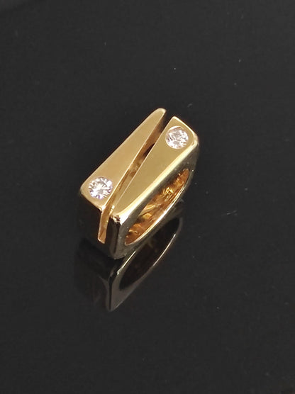Yin Yang Ring: Cubic Zirconia Statement Ring
