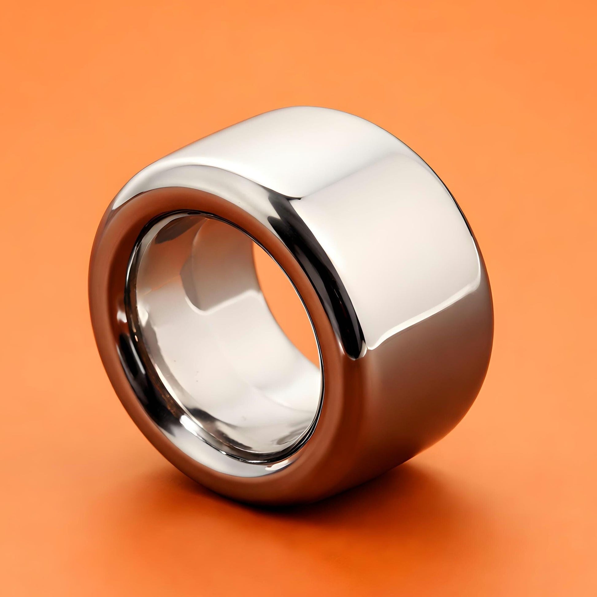 Thick Band Ring: Minimalist Statement Jewelry, Stainless Steel