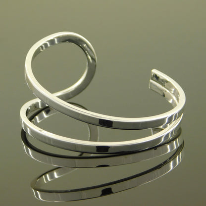 Asymmetric Cuff Bracelet: Modern Bangle, Designer Wristlet for Women