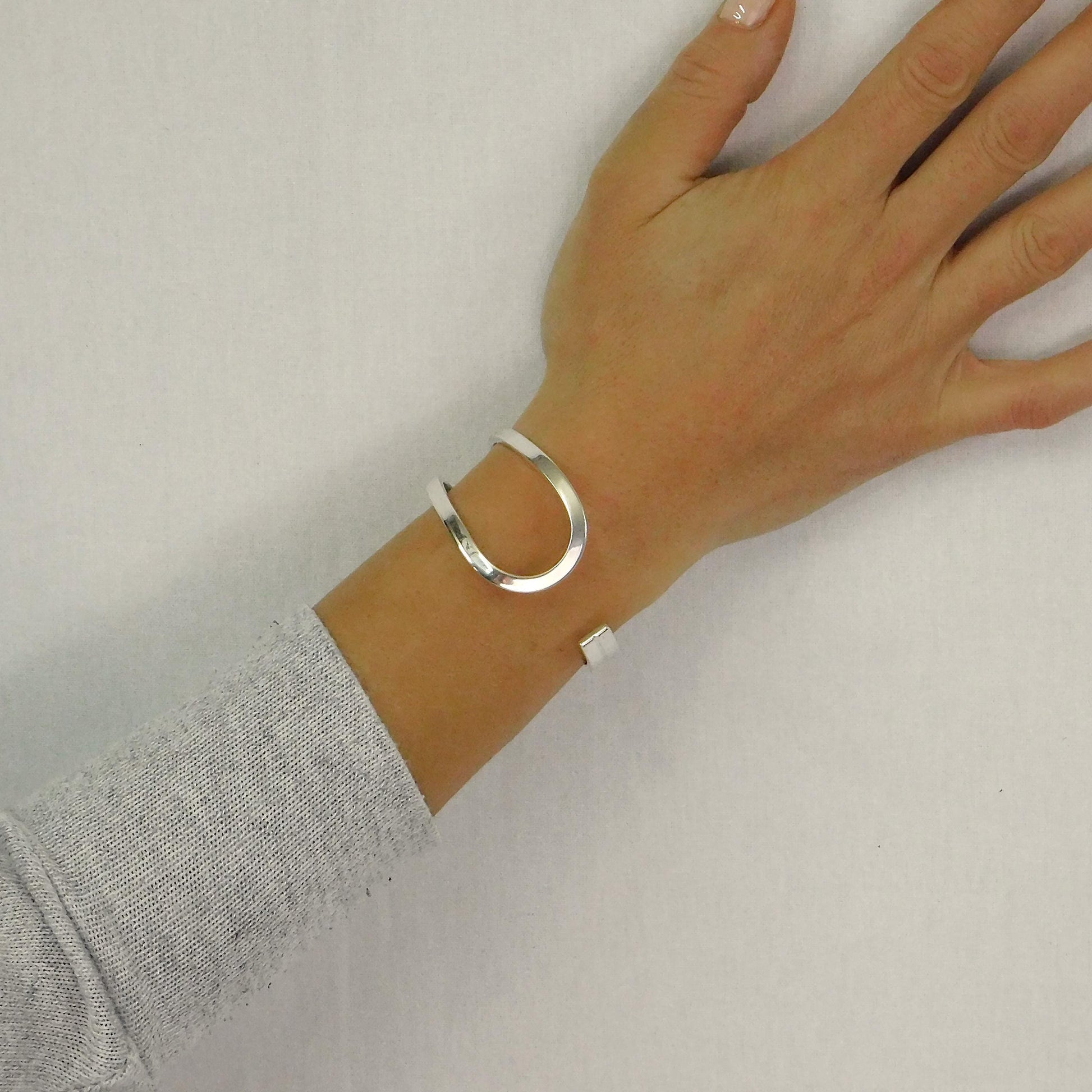 Asymmetric Cuff Bracelet: Modern Bangle, Designer Wristlet for Women