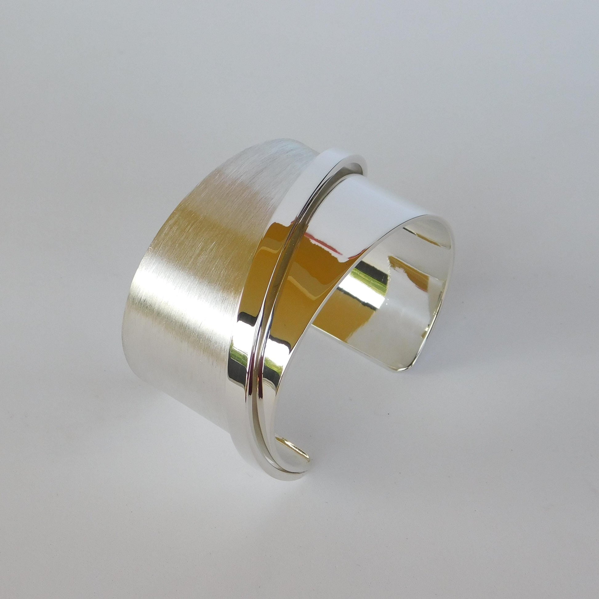 Extra Wide Cuff Bracelet: Heavy Silver Wristlet