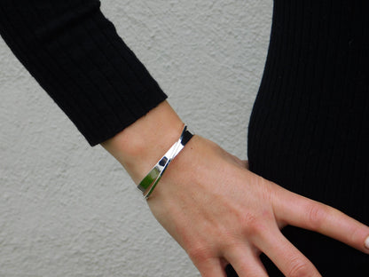 Cuff Bracelet for Women: Modern Bangle, Double Wristlet