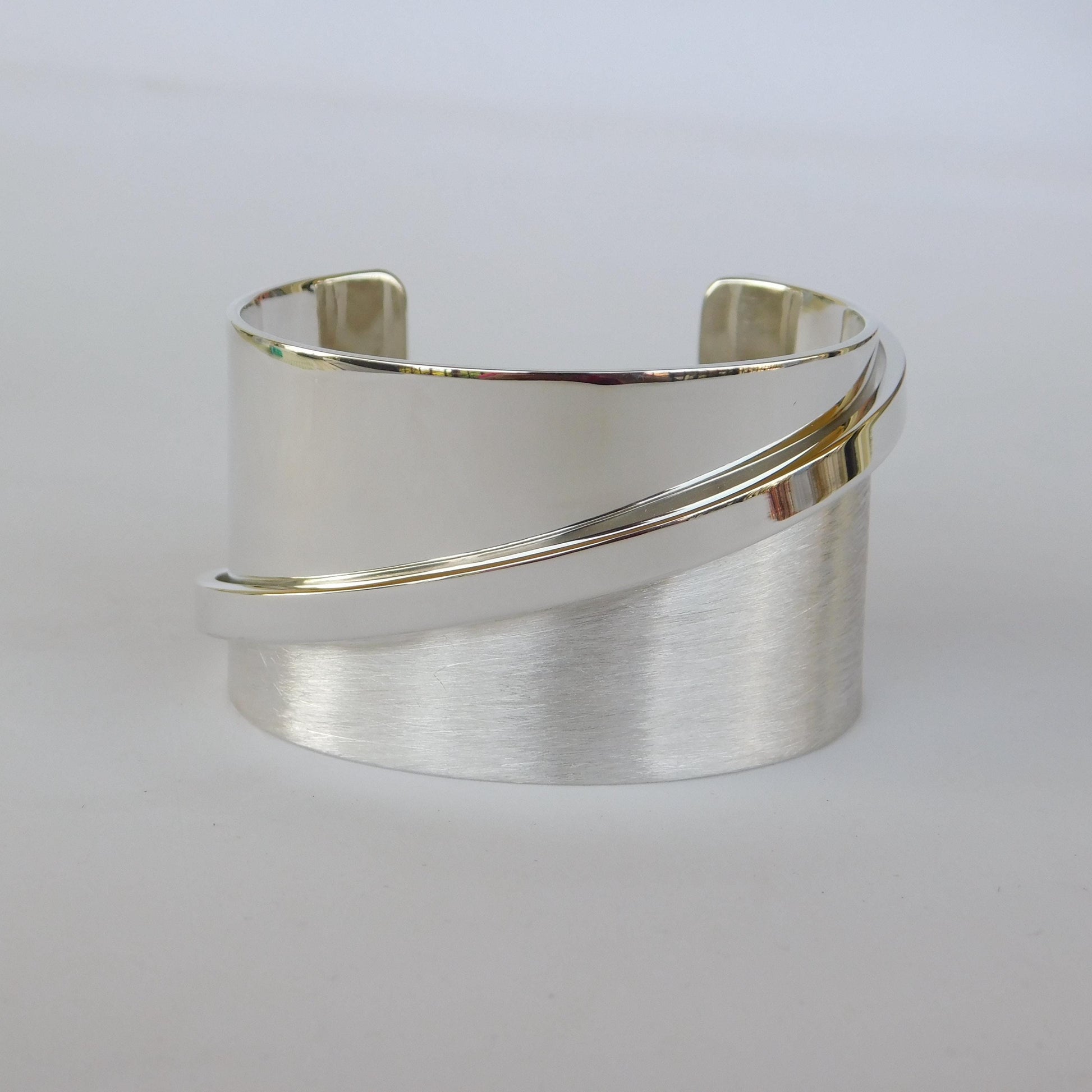 Extra Wide Cuff Bracelet: Heavy Silver Wristlet