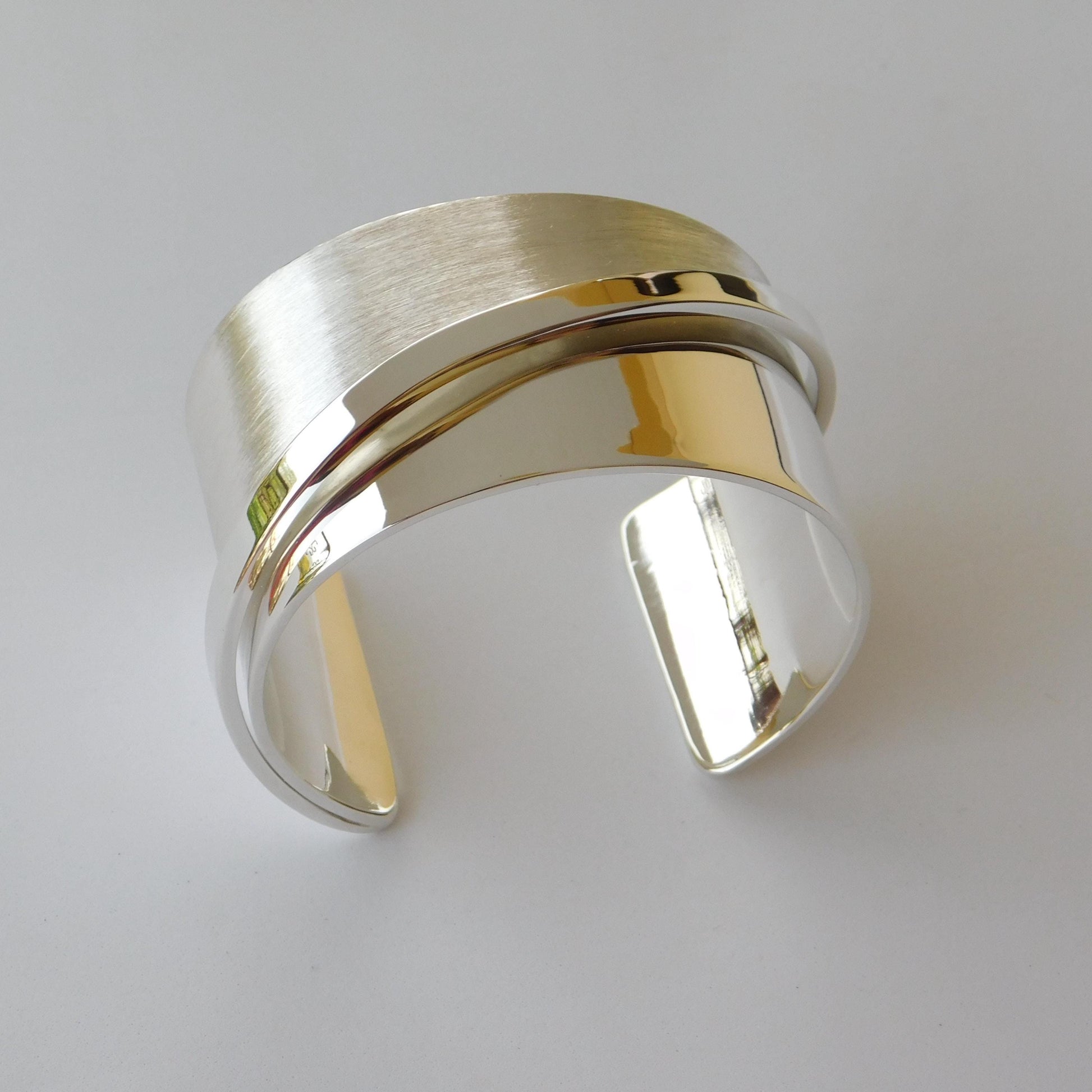 Extra Wide Cuff Bracelet: Heavy Silver Wristlet