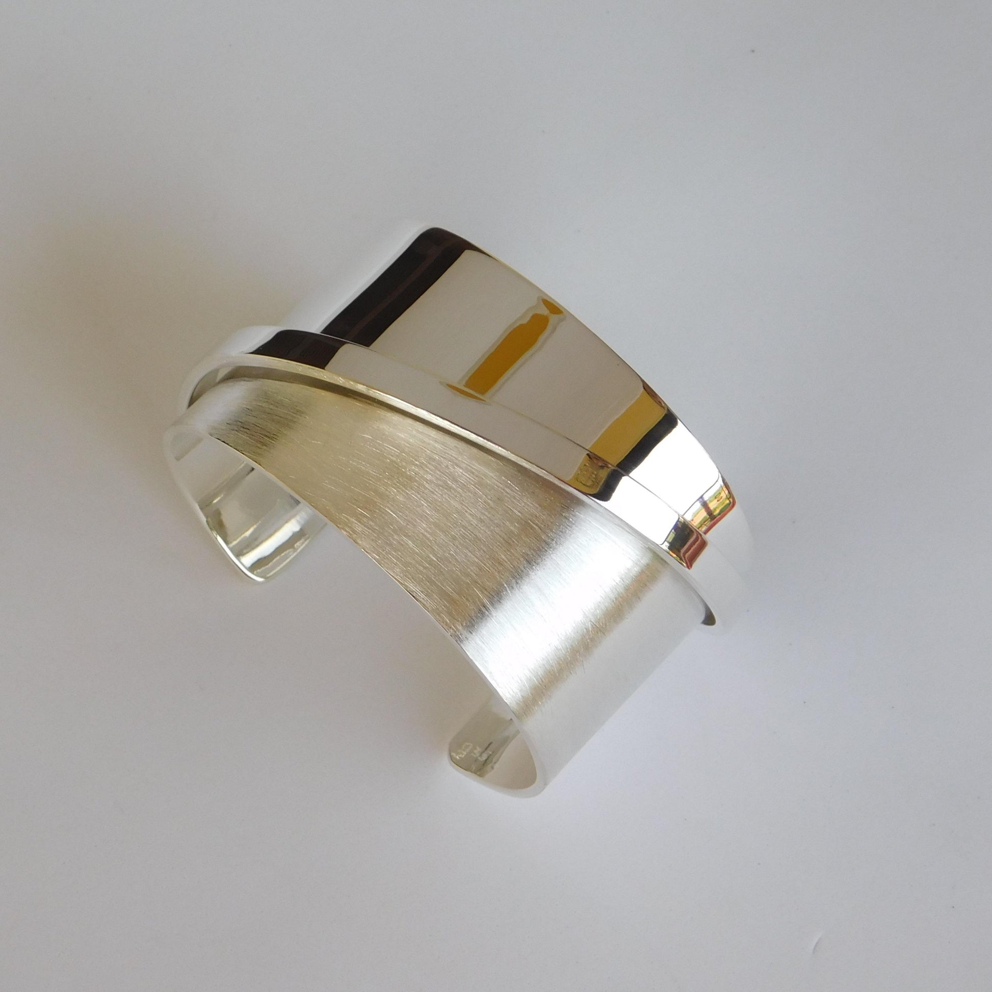 Extra Wide Cuff Bracelet: Heavy Silver Wristlet