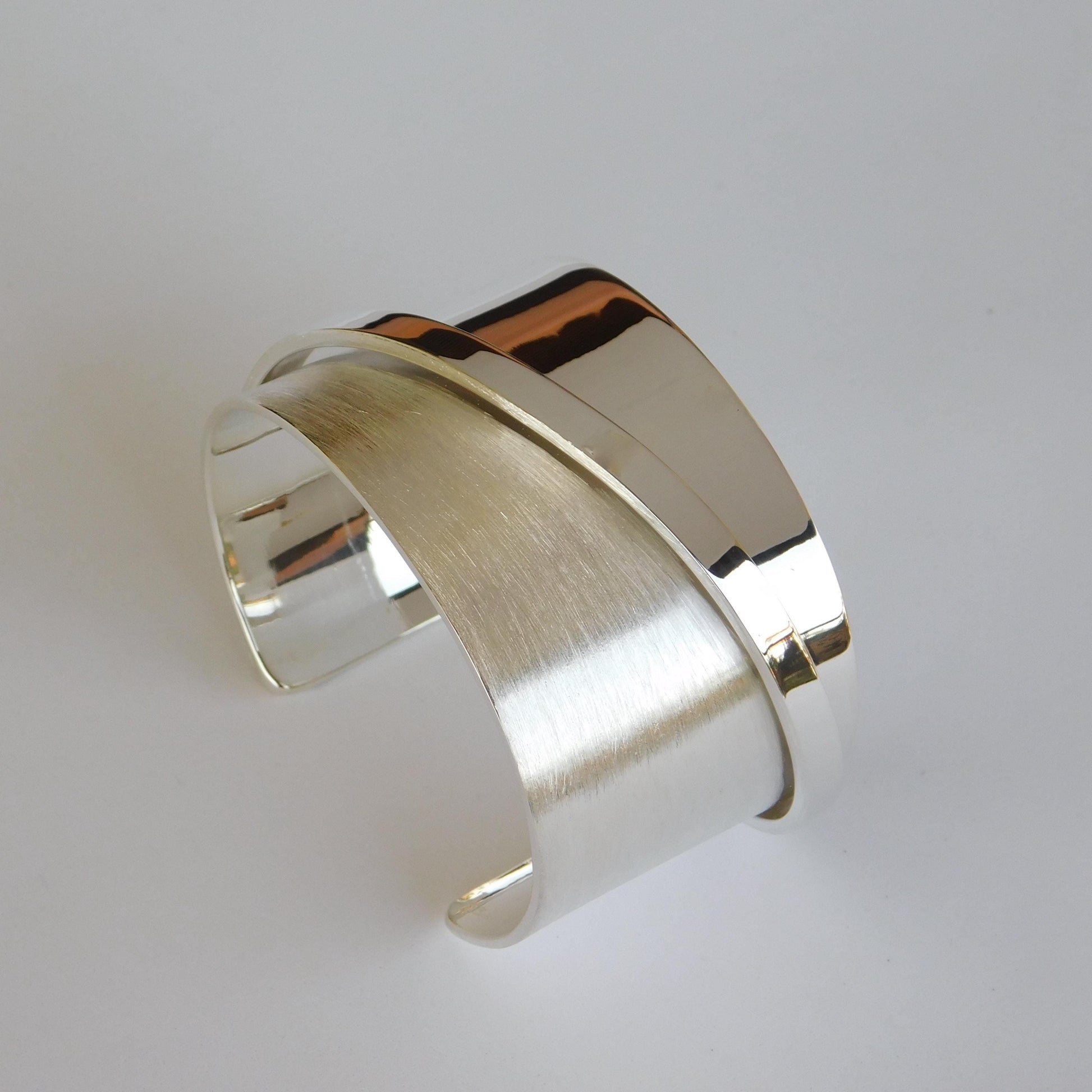 Extra Wide Cuff Bracelet: Heavy Silver Wristlet