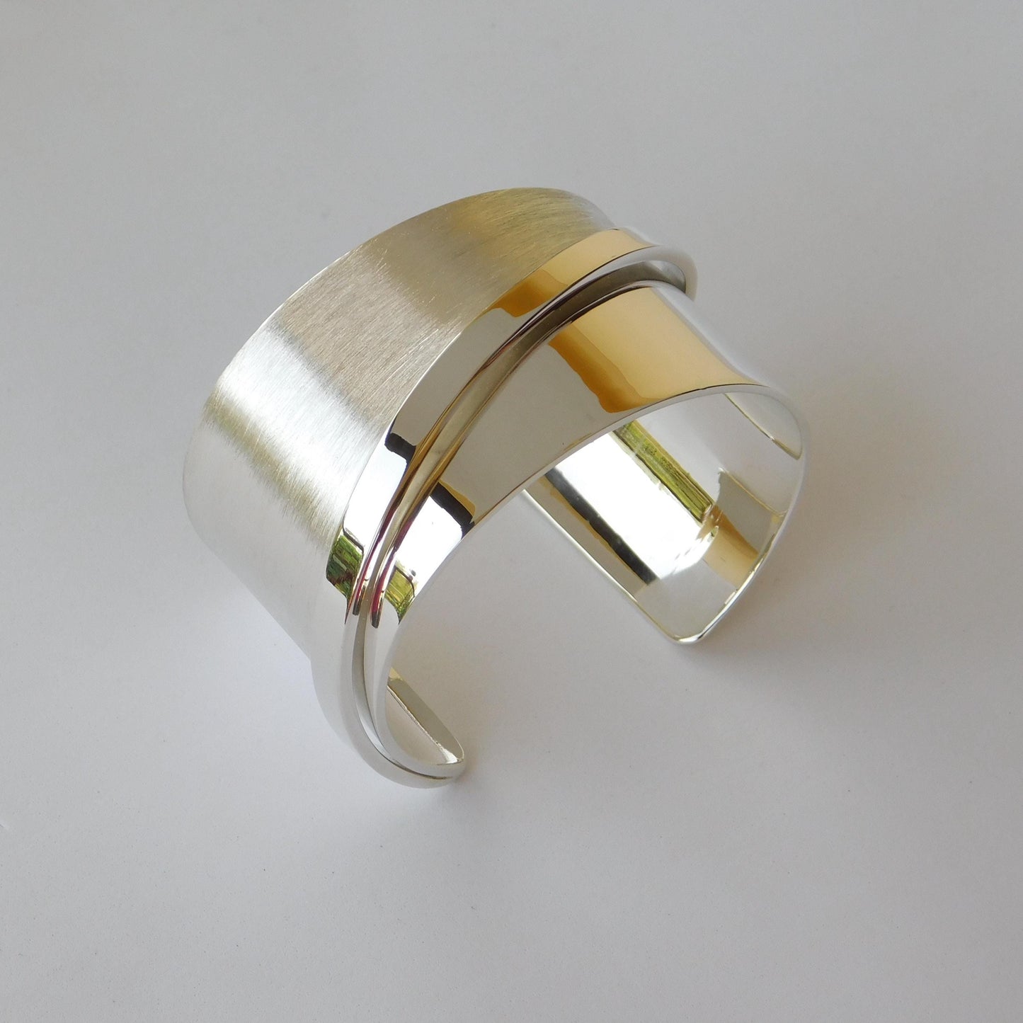 Extra Wide Cuff Bracelet: Heavy Silver Wristlet