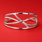Cuff Bracelet For Women – Modern Open Bangle, Minimalist Statement Jewelry, Asymmetric Wristlet