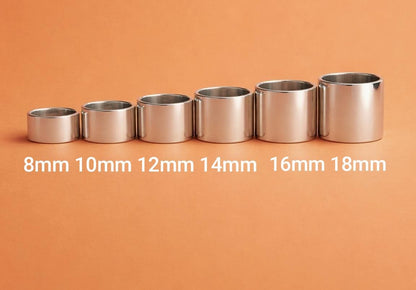 Wedding Bands Silver: Silver AG950 Band Rings in Multiple Width Options to choose