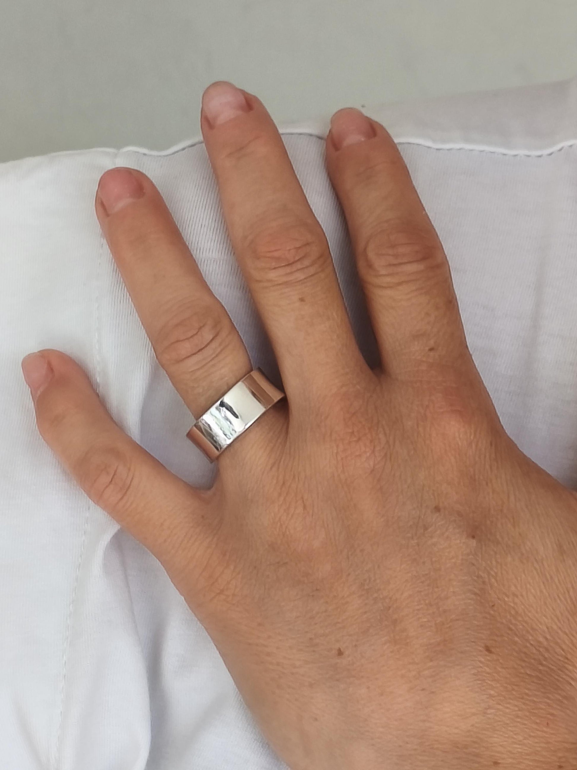 Wedding Bands Silver: Silver AG950 Band Rings in Multiple Width Options to choose