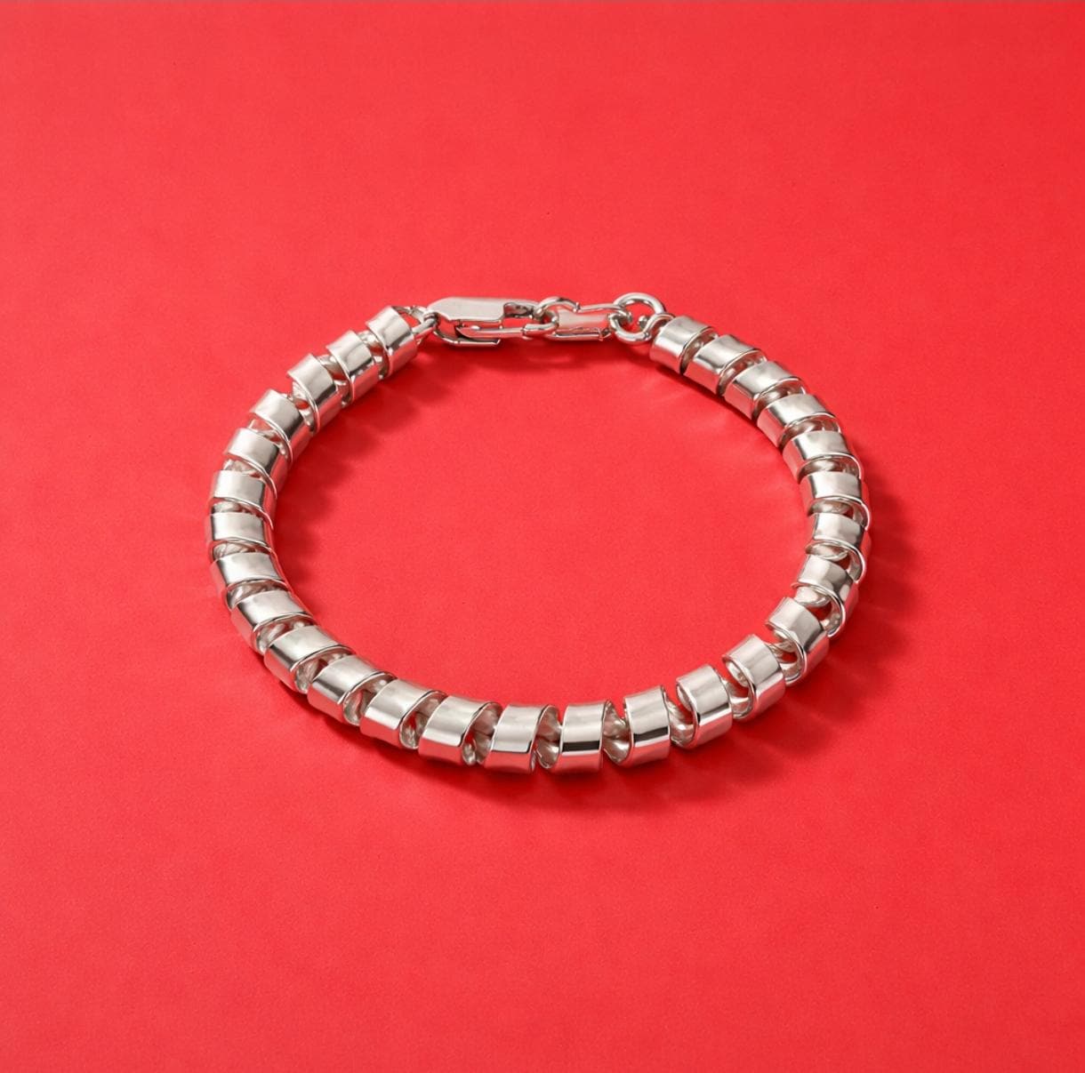Bracelet for Men and Women: Spiral Cuff, Modern Minimalist Jewelry, Adjustable Statement Bracelet, Artisan Silver Gift