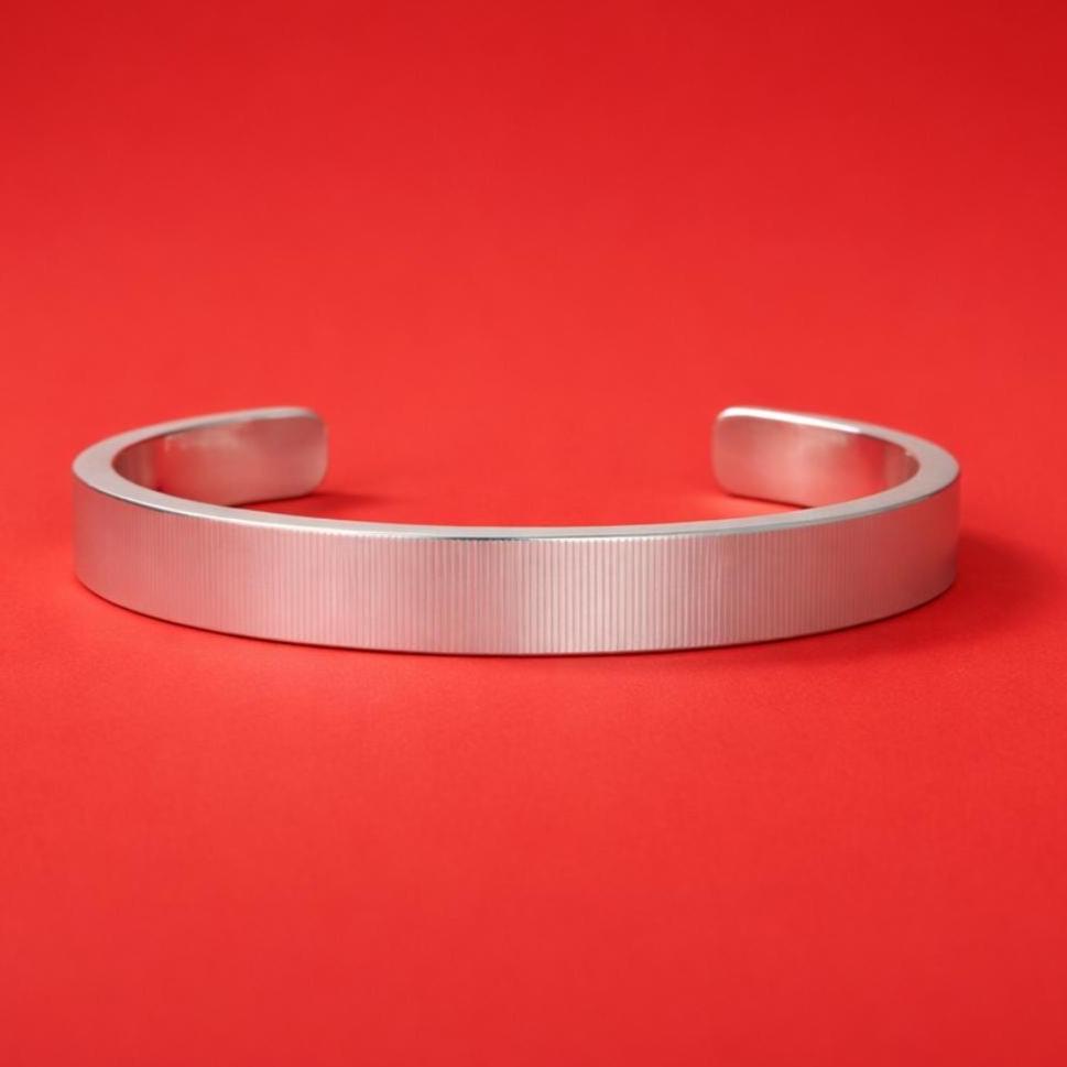 Heavy Cuff Bracelet, Handmade Minimalist Open Bangle, Statement Jewelry