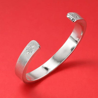 Heavy Cuff Bracelet, Handmade Minimalist Open Bangle, Statement Jewelry