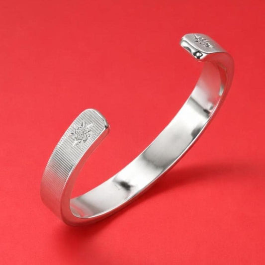 Heavy Cuff Bracelet, Handmade Minimalist Open Bangle, Statement Jewelry