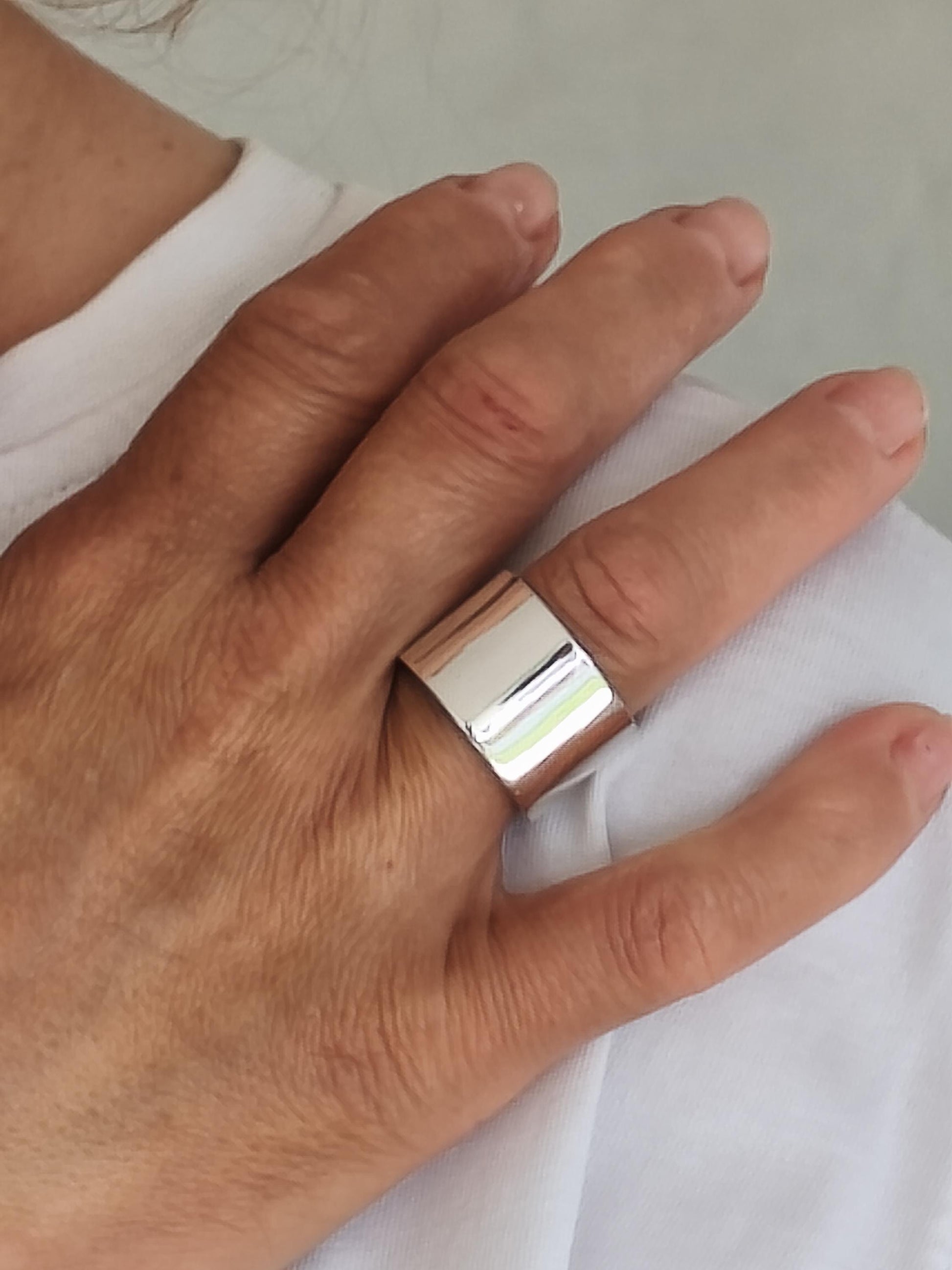 Wedding Bands Silver: Silver AG950 Band Rings in Multiple Width Options to choose
