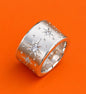 Stardust Band Ring: Chunky Silver AG950 Wedding Band